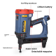 High Efficiency Hybest GSR40 Cordless Steel Nail Gun Pneumatic Gas Fastener Tools for Construction Gas Actuated Nail Gun