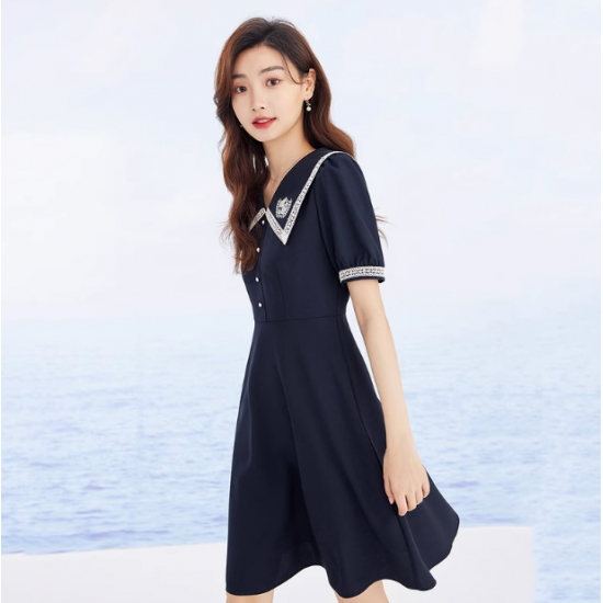 New Black Short-Sleeved Summer Suit Dress for Women High-Grade Professional Temperament Work Clothes