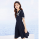 New Black Short-Sleeved Summer Suit Dress for Women High-Grade Professional Temperament Work Clothes