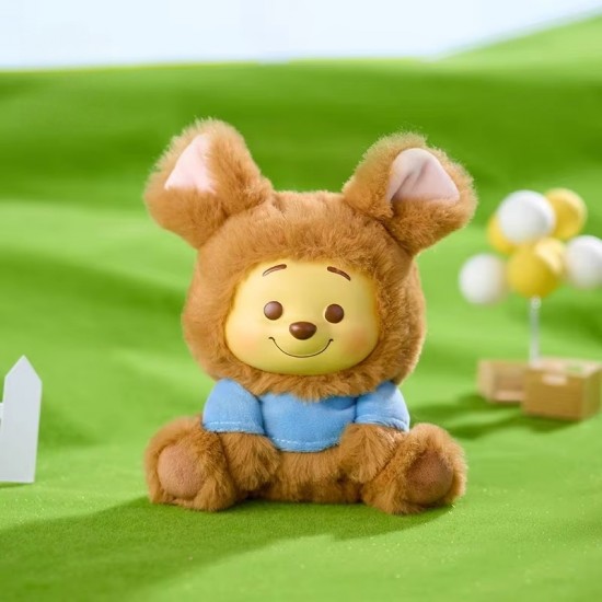 MINISO Win Nie Bear Blind Box Series Naughty Party Vinyl Plush Doll Pendant Vinyl Plush Pendant Trendy Anime Keychain Toys