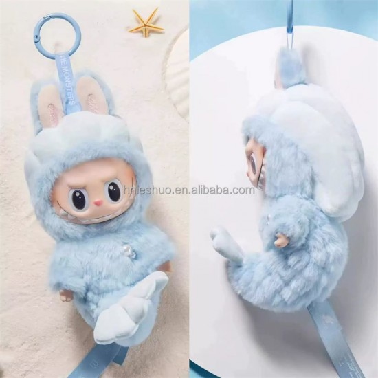 High Quality Wholesale POPMART Blue Fairy Mermaid Blind Box Unisex PVC Model Toy Creative Anime Kawaii Labubu Gift Adults Kids
