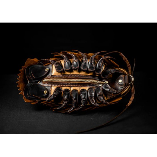 Guangzhou Shenglu Custom PU Leather Lady Style Handmade Isopod Sling Bag Unique Personalized Purse