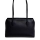 Top Layer Cowhide Women's Shoulder Handbag Retro High-Grade Long Handle All-Match Genuine Leather Zipper Large Capacity
