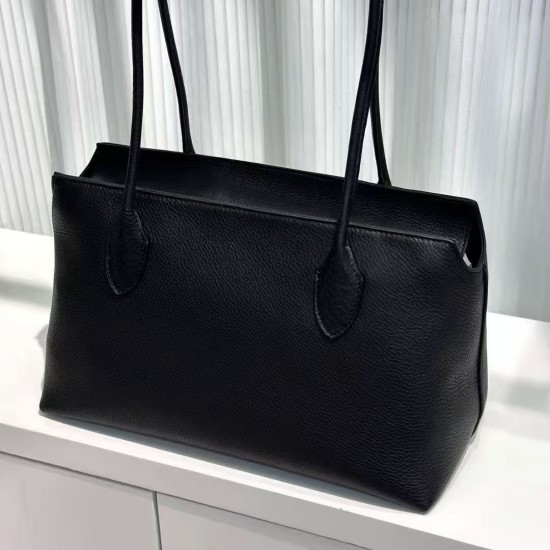 Top Layer Cowhide Women's Shoulder Handbag Retro High-Grade Long Handle All-Match Genuine Leather Zipper Large Capacity