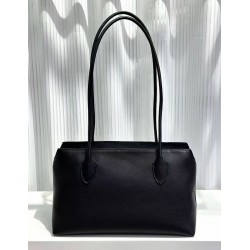 Top Layer Cowhide Women's Shoulder Handbag Retro High-Grade Long Handle All-Match Genuine Leather Zipper Large Capacity