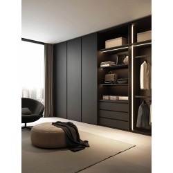 Luxurious Simple Design Living Room Furniture Durable  Door Clothes Wardrobe for Home and Clothing Storage