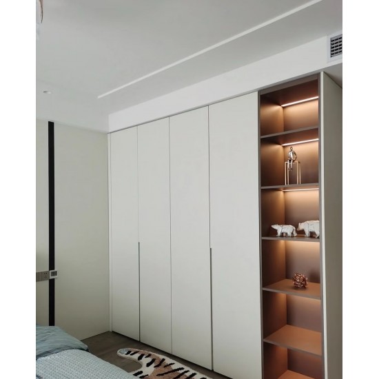 Luxurious Simple Design Living Room Furniture Durable  Door Clothes Wardrobe for Home and Clothing Storage
