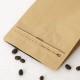 In Stock 16oz 500g 1lb Brown Kraft Flat Bottom Coffee Packaging Bag with Valve and Zipper