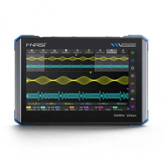 For FNIRSI DPOS350P Digital Oscilloscope with 50MHz Bandwidth and 1GSa/s Sampling 10 Storage Depth for Automatic Measurement