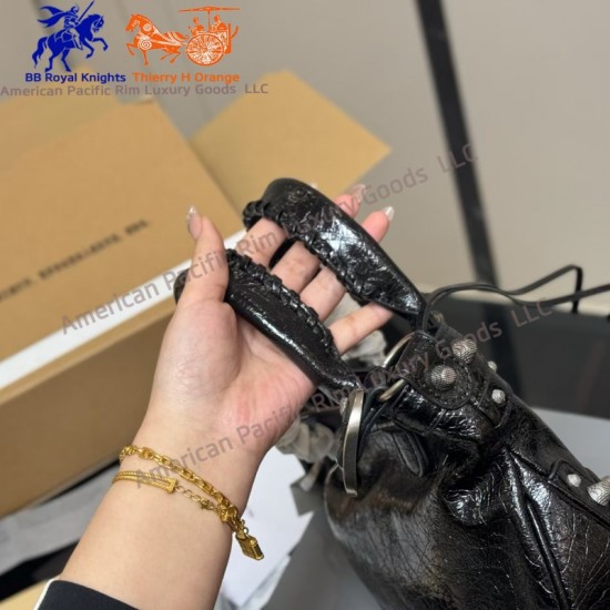 High-end Original Top Quality Motorcycle Style Shoulder Bag Women's Handbag Handbag Crossbody Women's Handbag Genuine Leather