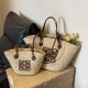 Wholesale Rattan Straw Bag Summer Beach Woven Tote Bags Seaside Holiday Handbag Raffia Shoulder Bags