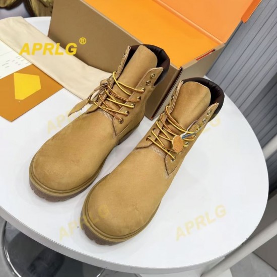 Men's 6-Inch Waterproof Work Boots with Steel Toe Goodyear Welded Rubber Outsole Leather Lined Mesh Safety Shoes Printed Feature