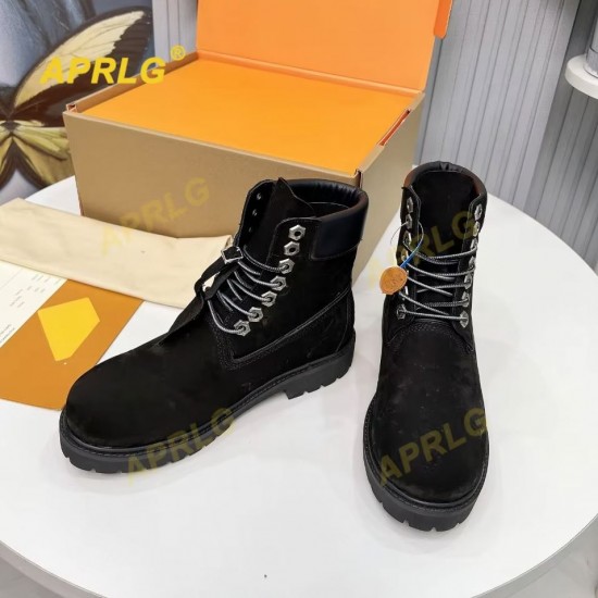 Men's 6-Inch Waterproof Work Boots with Steel Toe Goodyear Welded Rubber Outsole Leather Lined Mesh Safety Shoes Printed Feature