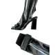 Autumn/Winter Women's Mid-Calf Boots Waterproof Platform High Heel Square Toe Block Heel Large Solid Color Side Zipper High
