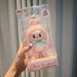 Labubu First Generation Sweetheart Blind Box High Quality PVC Pink Grid Style for Boys and Girls Gift