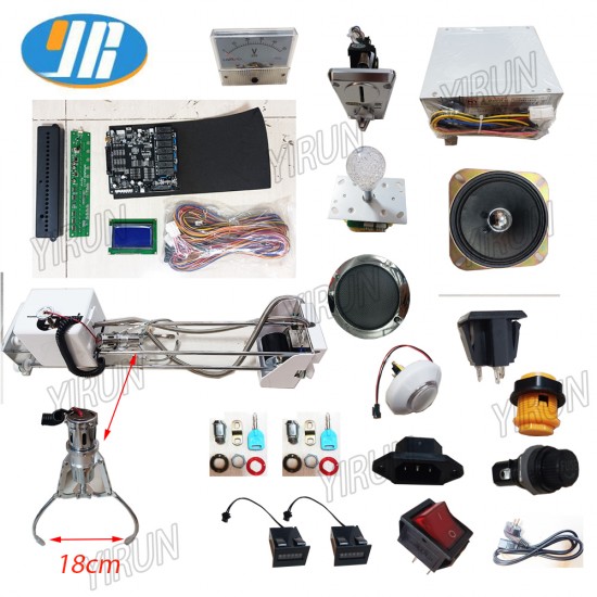 YIRUN High DIY Gantry Game Parts Crane Claw Machine Kit for Coin Pusher Arcade Amusement Machine Accessories