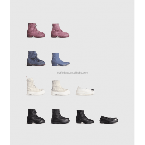 Calf Leather Back Zip Unisex Women Moon Trendy Safety Combat Shoes for Men Dragonrider Boots Black Biker Marathon Boot for Men