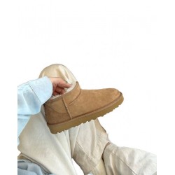 Genuine Goods 2024 Uggs Tutz Snow Boots Fleece Fur Warm Thick-soled slippers Muffin Bottom Heel-free Shoes Women's Uggly Boots