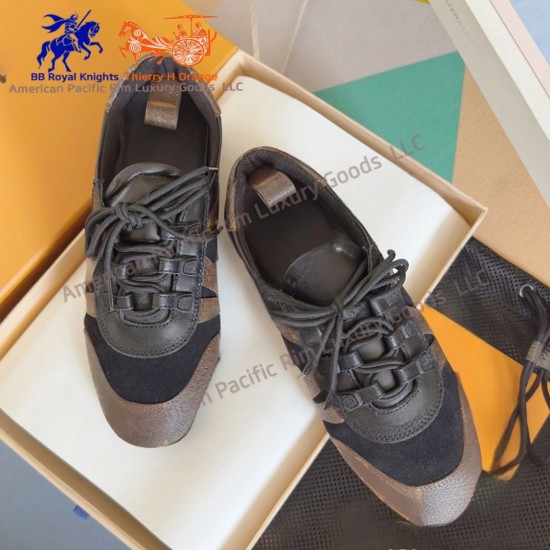 Genuine Goods Sneakerina Series Couples' Shoes Ballet Sneakers Dexter Shoes Casual Flat Shoes Suede Cow Leather Sneakers Lace-Up