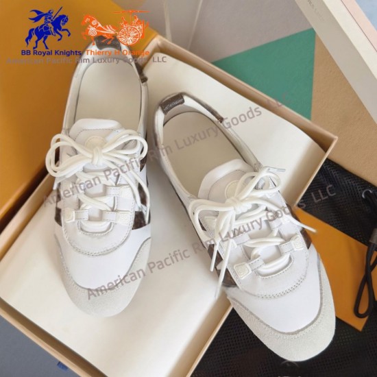 Genuine Goods Sneakerina Series Couples' Shoes Ballet Sneakers Dexter Shoes Casual Flat Shoes Suede Cow Leather Sneakers Lace-Up