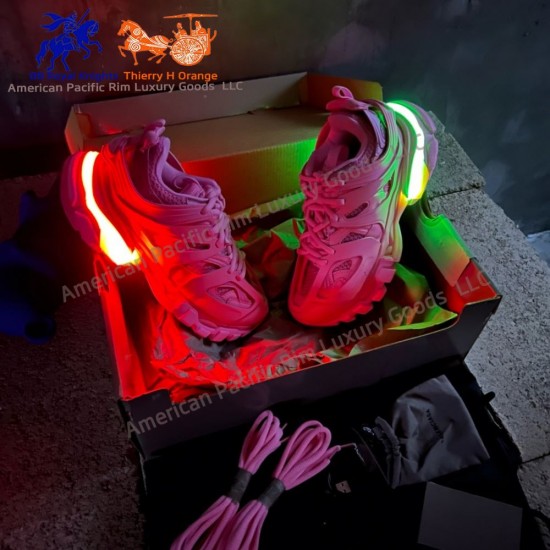 Genuine Goods Track 3.0 LED Sneakers Running Sneakers Vintage Casual Shoes Walking Shoes With LED Light Fashion