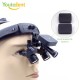 48 Degree LED Dental Loupes with 5X Adjustability New Electric-powered Head Mounted Surgical Loupes Including 2 Batteries