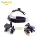 48 Degree LED Dental Loupes with 5X Adjustability New Electric-powered Head Mounted Surgical Loupes Including 2 Batteries
