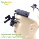 48 Degree LED Dental Loupes with 5X Adjustability New Electric-powered Head Mounted Surgical Loupes Including 2 Batteries