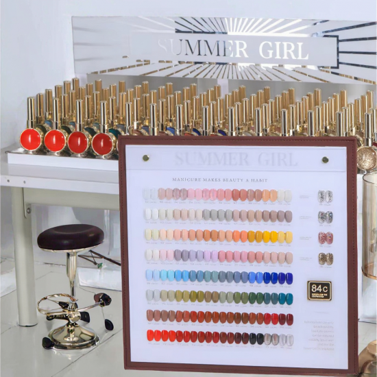 COLUX 2024 Professional High Quality 84 Colors Multicolor Nail Gel UV Hot Sale Salon Non-Toxic Eco-Friendly for DIY LED Lamp