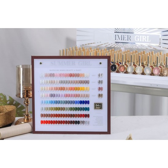 COLUX 2024 Professional High Quality 84 Colors Multicolor Nail Gel UV Hot Sale Salon Non-Toxic Eco-Friendly for DIY LED Lamp