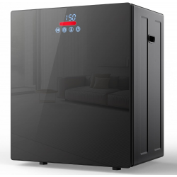 Euhomy Black&White 1.5cu.ft Compact Dryer Tumble Dryer Smart Electric Heated Clothes Dryer Clothes Drying Machine for Home