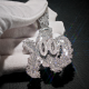 Hip Hop GRA Bling Iced Out VVS Moissanite 925 Sterling Silver Pass Diamond Tester Cluster Custom Letter XO  Pendant for Men