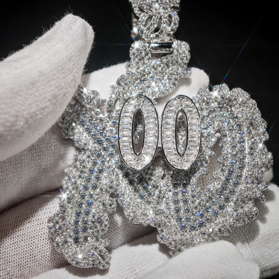 Hip Hop GRA Bling Iced Out VVS Moissanite 925 Sterling Silver Pass Diamond Tester Cluster Custom Letter XO  Pendant for Men