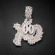 Hip Hop GRA Bling Iced Out VVS Moissanite 925 Sterling Silver Pass Diamond Tester Cluster Custom Letter XO  Pendant for Men