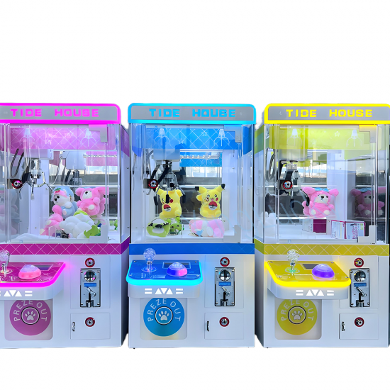 Factory Wholesale Coin-Operated Plush Mini Crane Machine Claw Crane with Coin Acceptor for Toys