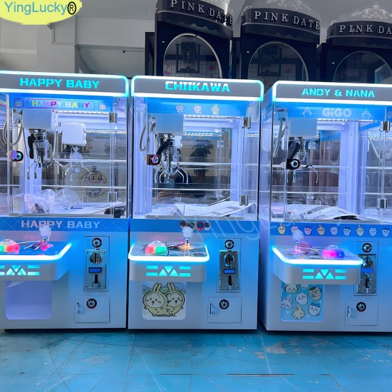 Factory Wholesale Coin-Operated Plush Mini Crane Machine Claw Crane with Coin Acceptor for Toys