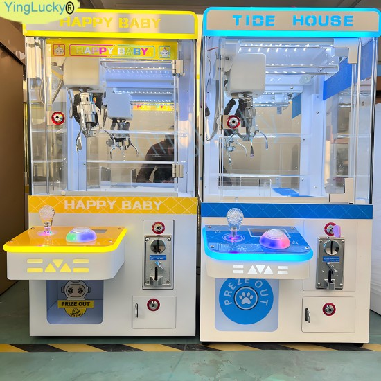 Factory Wholesale Coin-Operated Plush Mini Crane Machine Claw Crane with Coin Acceptor for Toys