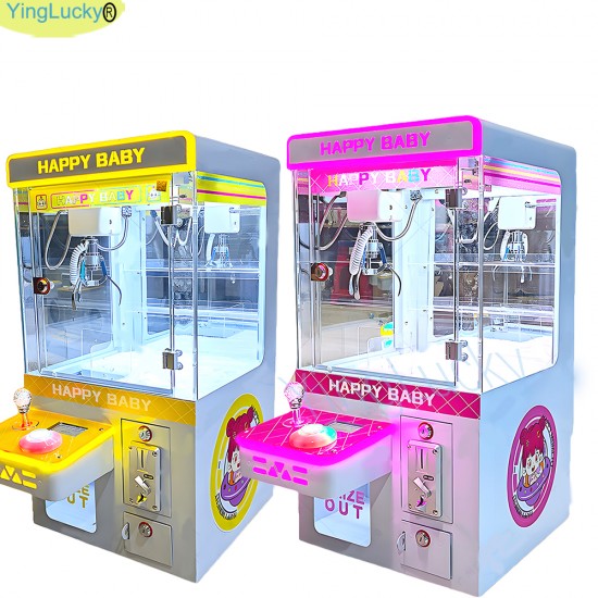 Factory Wholesale Coin-Operated Plush Mini Crane Machine Claw Crane with Coin Acceptor for Toys