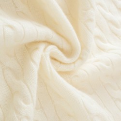 Men's Casual Winter Half-Height Collar Cashmere Pullover Long Sleeve Cable Knit Pullover Pattern 1/4 Zipper Cashmere Sweater