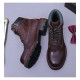 Big Promotion on Men's Genuine Leather Chelsea Boots British High-Top Business Short Cowhide Boots Bright Leather Shoes