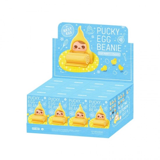 New 100%  Genuine Pop Mart PUCKY Bicchi Egg Bean Series Figure Blind Box Trendy Toy Gift Ornaments Mystery Box