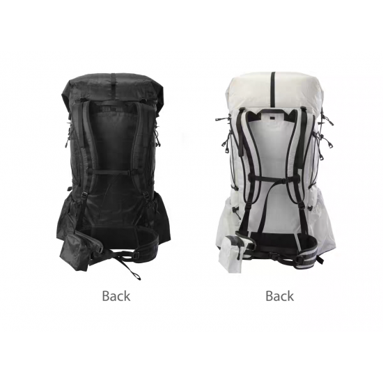 Customized Outdoor Waterproof Lightweight Dyneema Composite Fabric Travel Trekking Camping Hiking Backpack High-capacity Bag