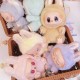 Original POP MART LABUBU V2 Have a Seat Blind Box Plush Toys Vinyl Face Mystery Boxes Plush Toys Keychain