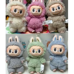 Hotsale POP MART 100% Original LABUBU Exciting Macaron Blind Box Plush Toys Vinyl Face Mystery Boxes LABUBU V1 Keychain