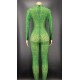 Customize Women Clothing Skirt Set Spring Green Crystal Jumpsuit and Women's Coats With Fur for Fashion Show