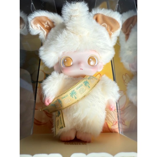 New Original POPMART Dimoo Elephant in Moonlight Vinyl Face Pvc Figure Toys Characters Cute Figure Plush Keychain for Gift