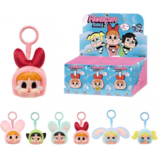 Original Popmart Crybaby Powerpuff Girls Series-Vinyl Face Plush Blind Box Figures Random Design Action Figures Collectible Toys