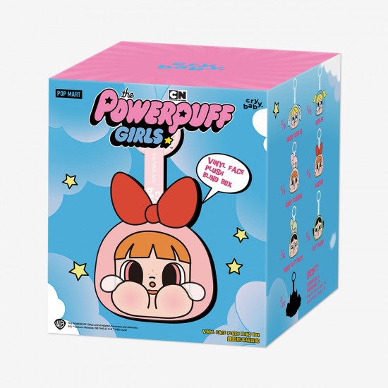 Original Popmart Crybaby Powerpuff Girls Series-Vinyl Face Plush Blind Box Figures Random Design Action Figures Collectible Toys