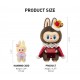 Labubu Popmart Original the Monsters Let's Checkmate Series Vinyl Plush Toys Doll King Queen Hanging Card Pendant Keychain