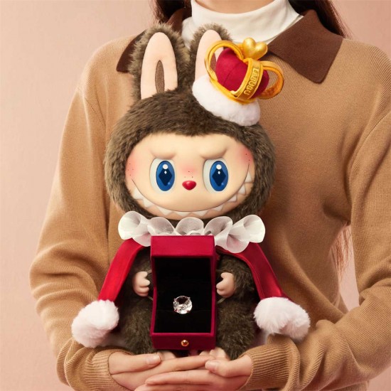 Labubu Popmart Original the Monsters Let's Checkmate Series Vinyl Plush Toys Doll King Queen Hanging Card Pendant Keychain